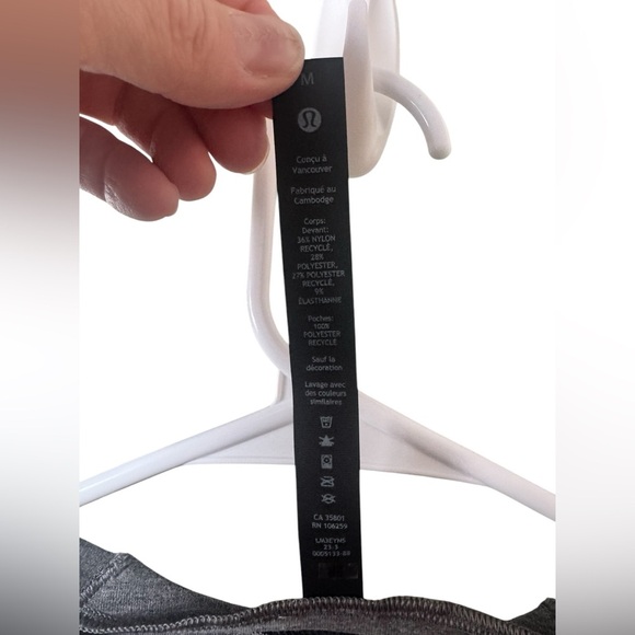 Lululemon Surge Warm Long Sleeve Shirt with thumb holes and zip pocket - Picture 7 of 11